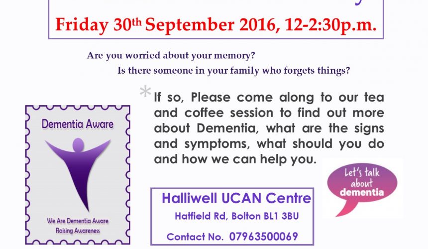 Dementia Awareness day event!! Dementia Awareness day event!!