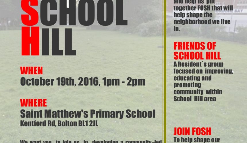 First public meeting announced for “Friends of School Hill” First public meeting announced for “Friends of School Hill”